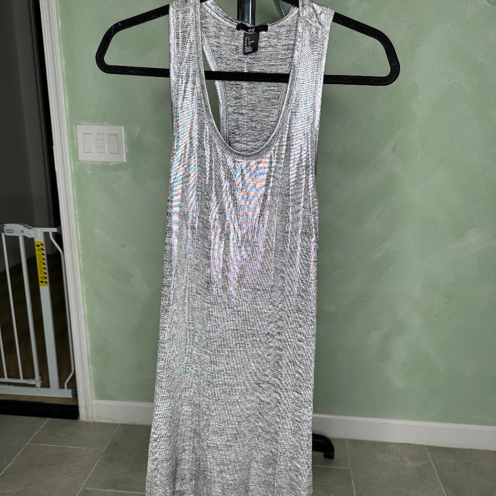 Silver Mini Dress